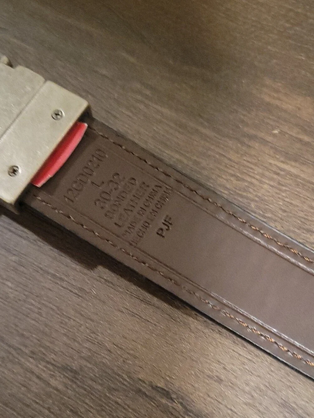 Dickies Black And Brown Reversable Leather Belt with Brushed Silver Buckle